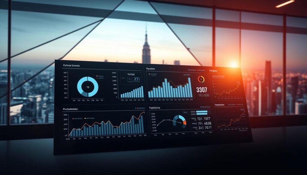 AI-powered data analytics dashboard